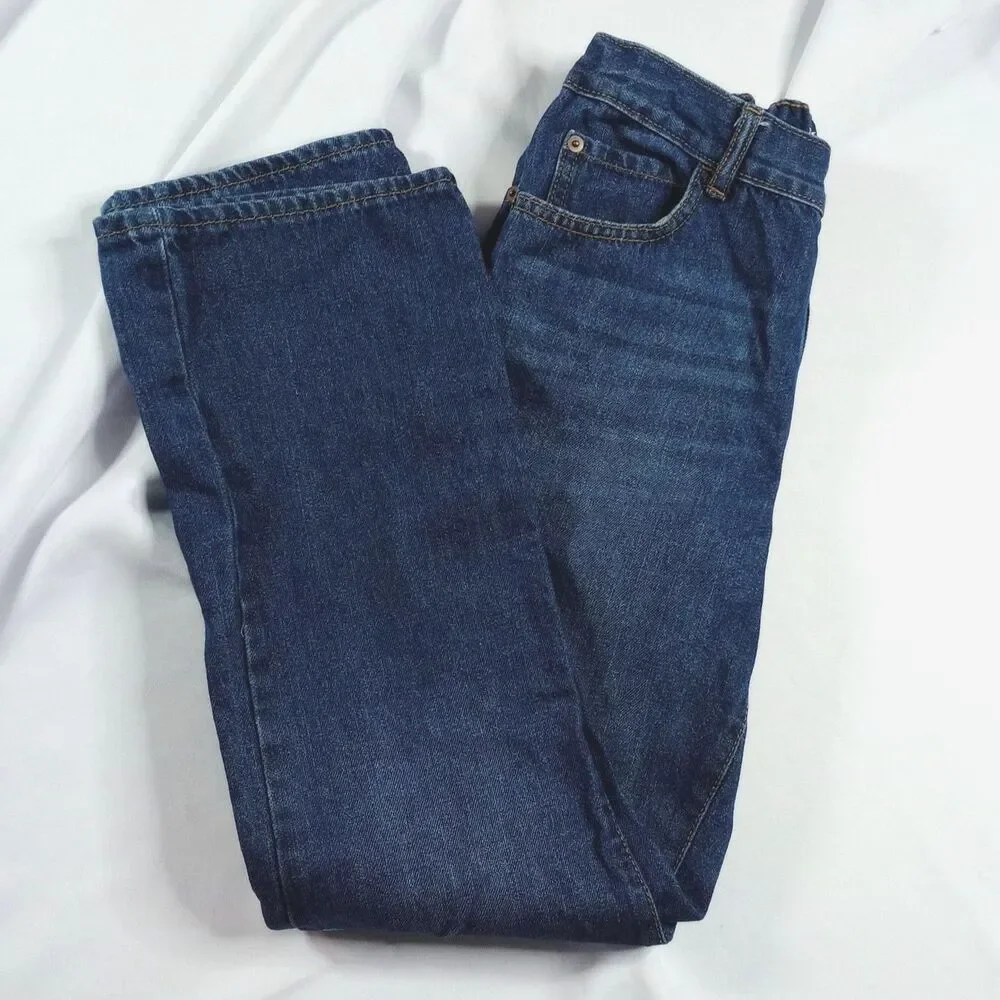 The Children's Place Bootcut Jeans Adjustable Waist Cotton Denim Pants Boys 14
